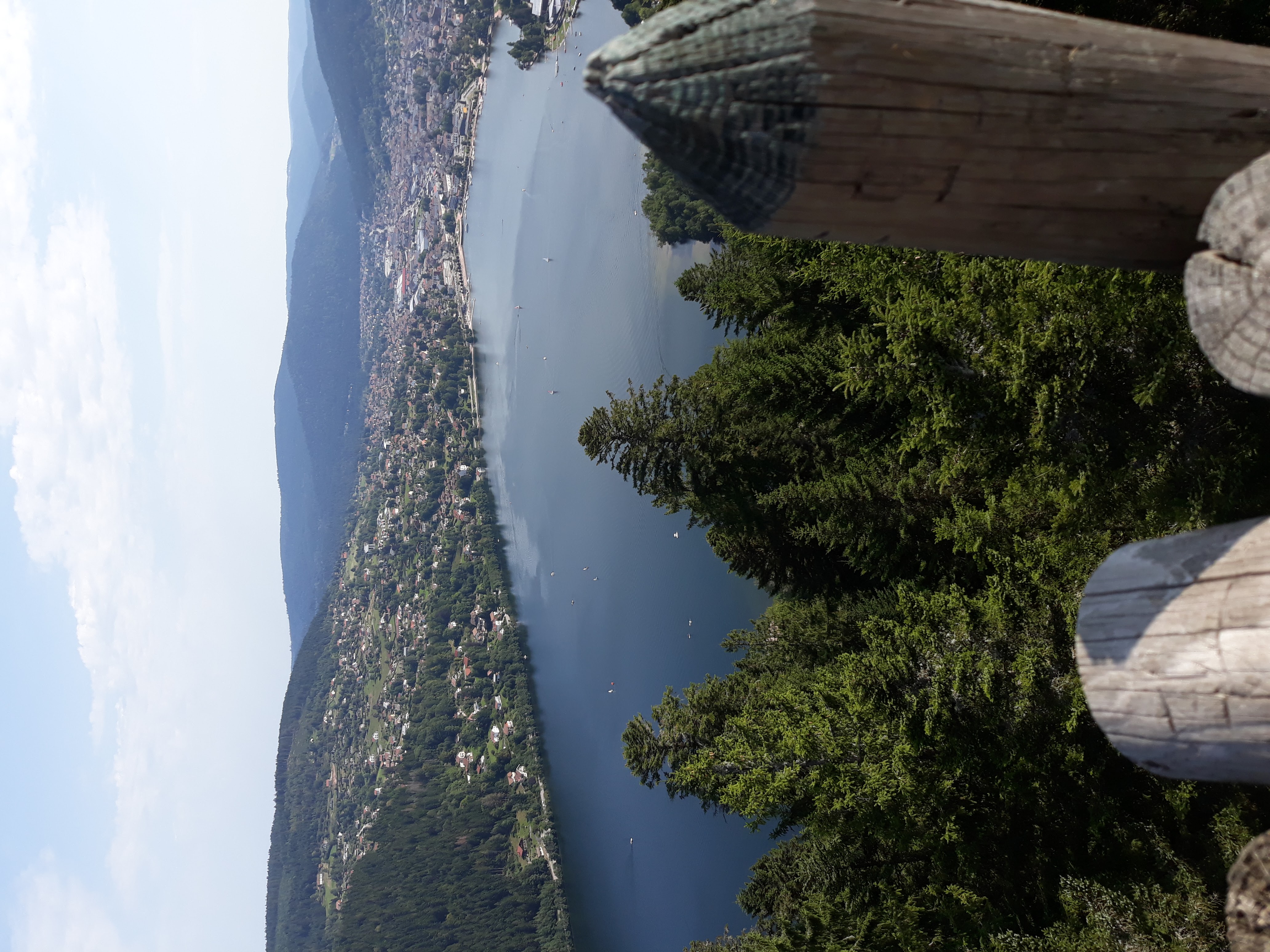 Gérardmer’s lake seen from the top of Mérelle’s tower